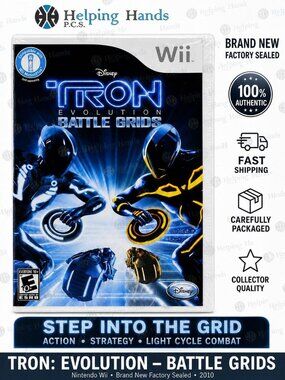 TRON: Evolution – Battle Grids Nintendo Wii Brand New Factory Sealed 2010